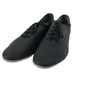 Capezio Tap Dance Shoes Black Jazz Oxford Dancer Lace up 6